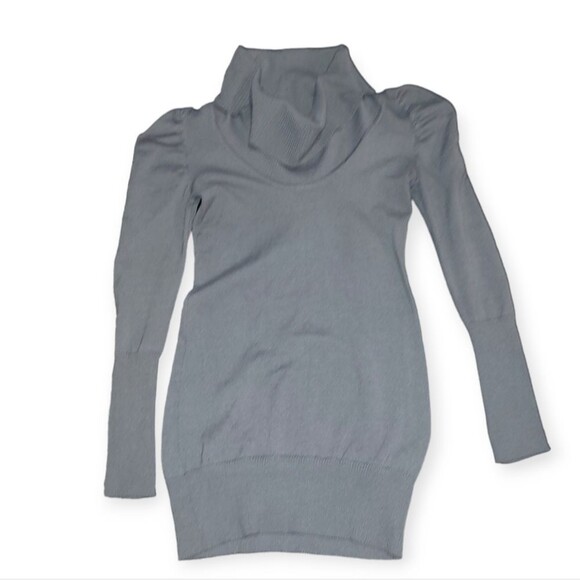 Derek Heart Cowl Neck Turtle Neck Tunic Sweater - Picture 1 of 2